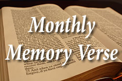 monthly memory verse